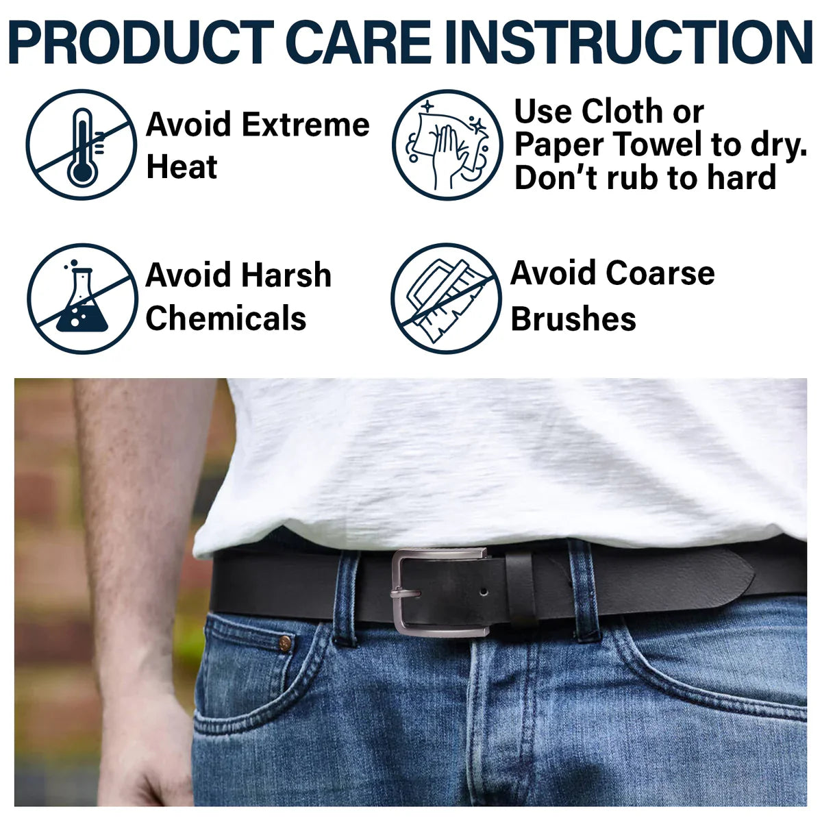 I Hope You Always Know How Hard You Work - Personalized Engraved Leather Belt - Image 4