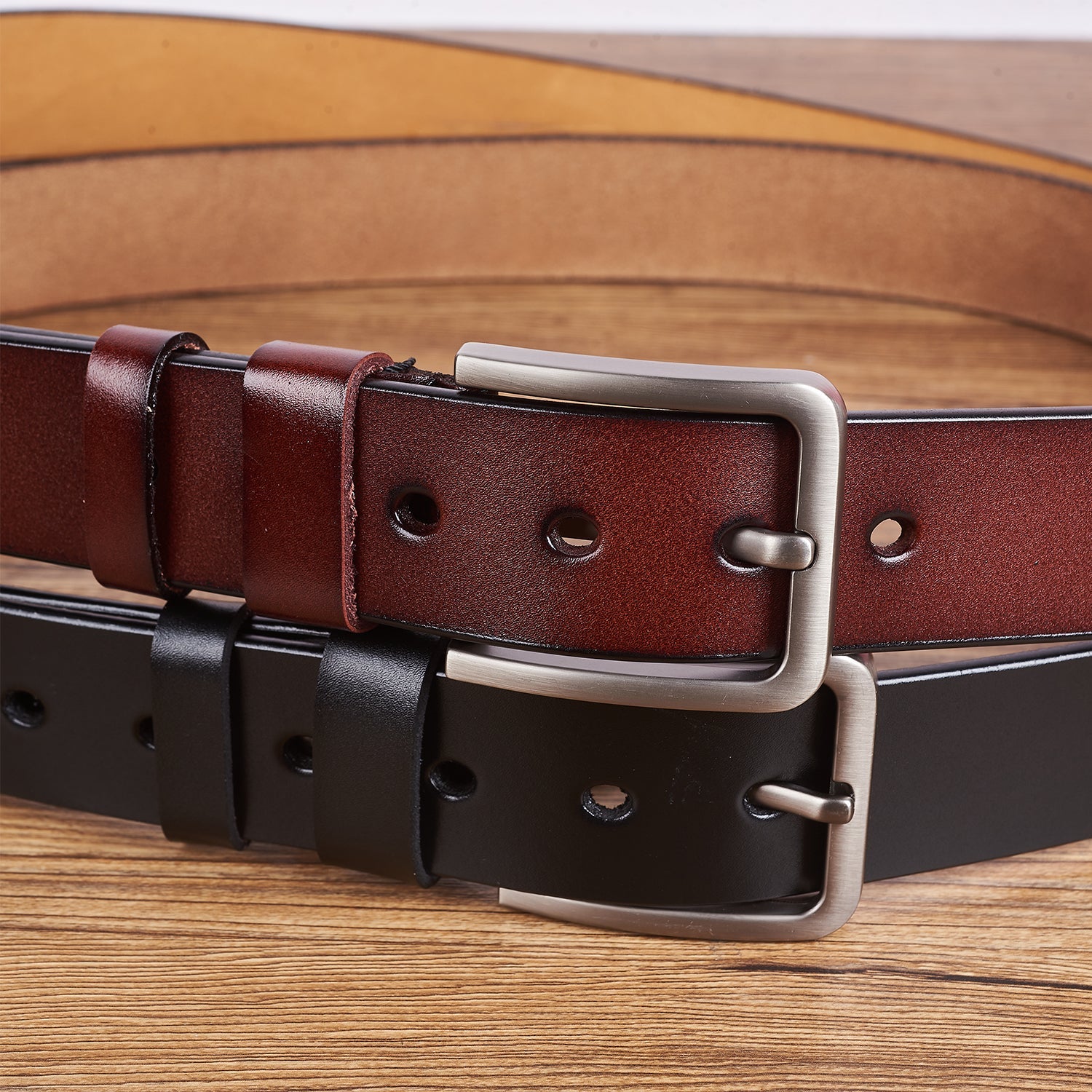 You Wear This Reminds You How Much I Love You - Personalized Engraved Leather Belt - Image 3