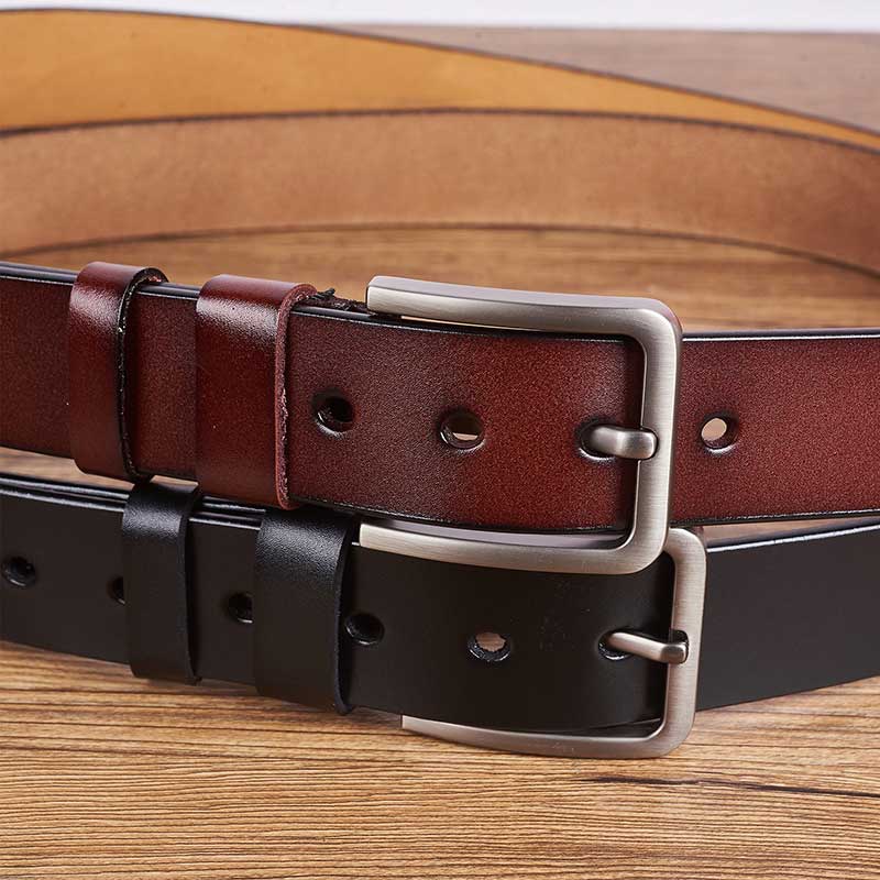 World's Best Papa Belongs To Grandkids - Personalized Engraved Leather Belt - Image 3