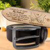 Holding Hands Congrats On Being My Husband - Personalized Engraved Leather Belt