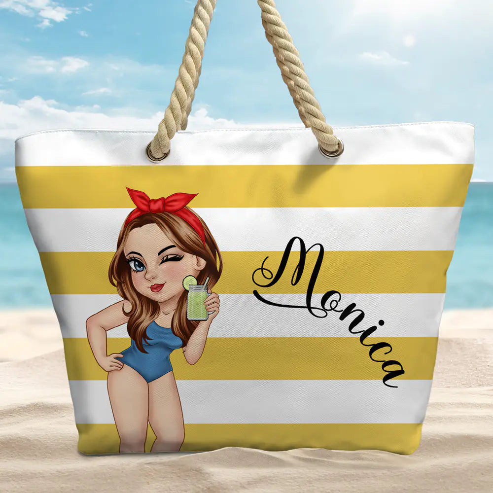 Summer Is Calling Beach Vacation - Personalized Beach Bag - Image 2